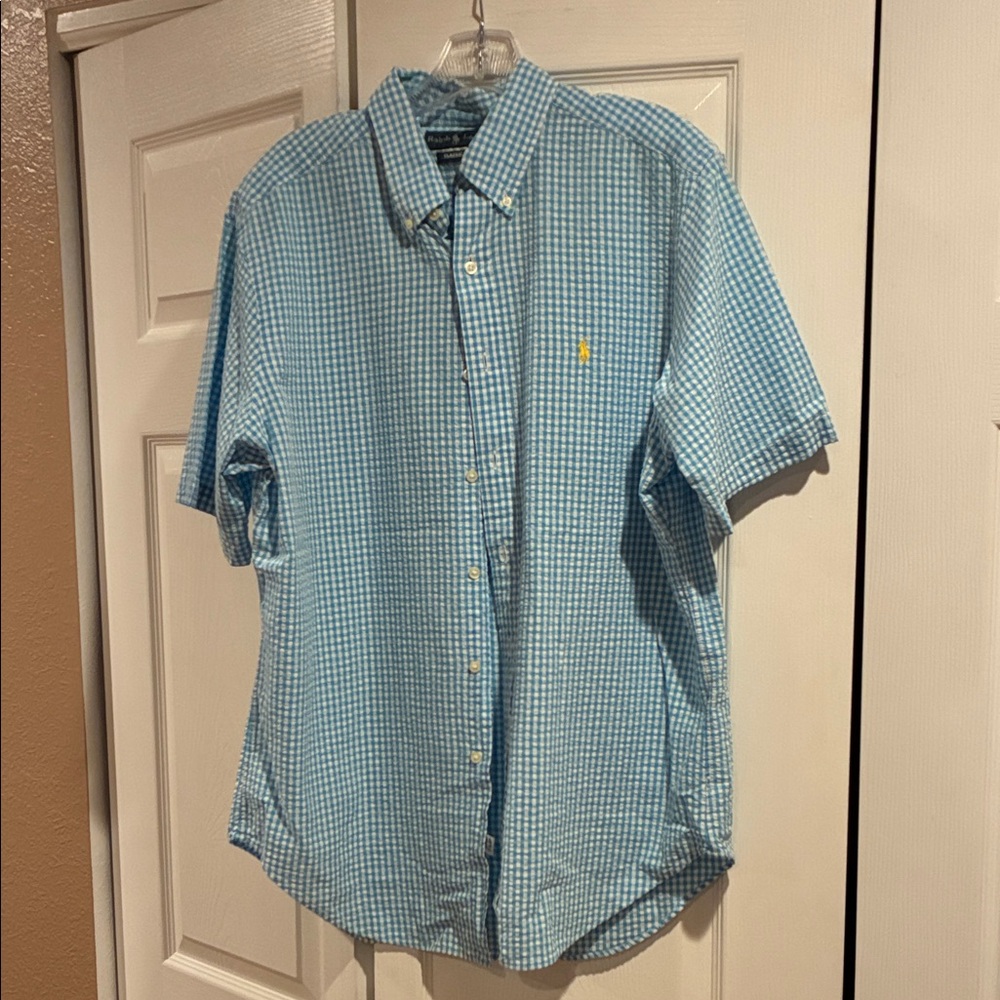 Blue Checkered Men's Shirt
